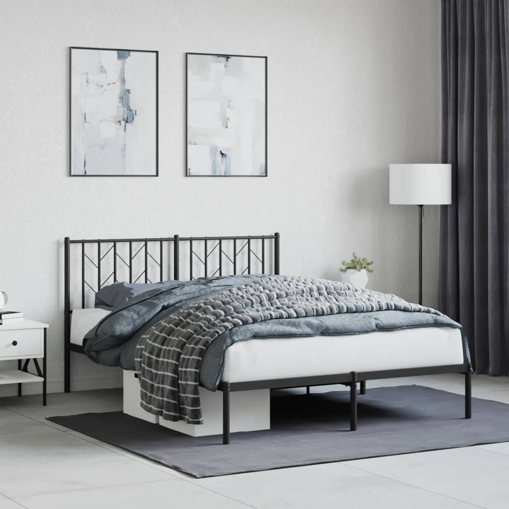 Metal Bed Frame Without Mattress With Footboard 90X190Cm