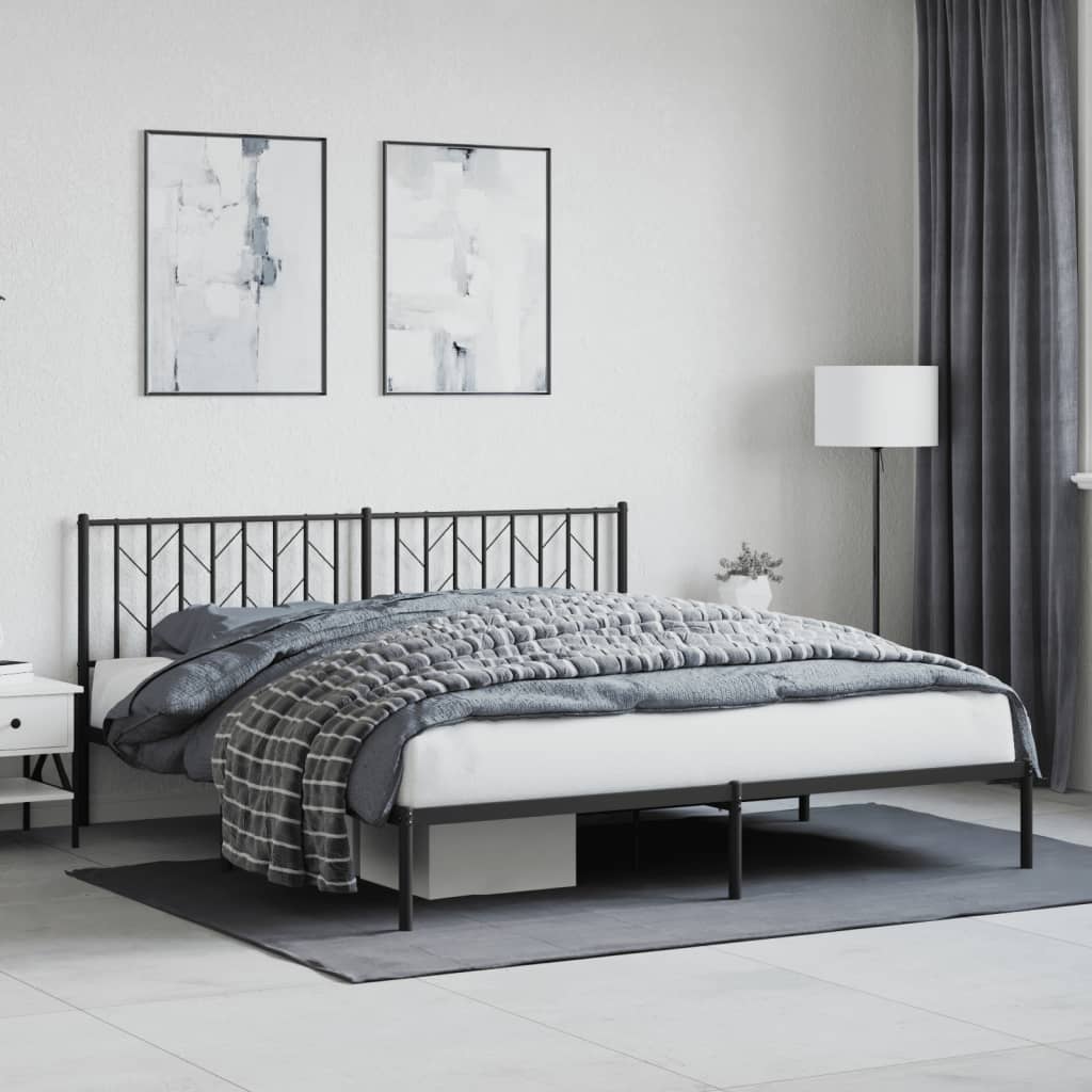 Metal Bed Frame Without Mattress With Footboard 90X190Cm