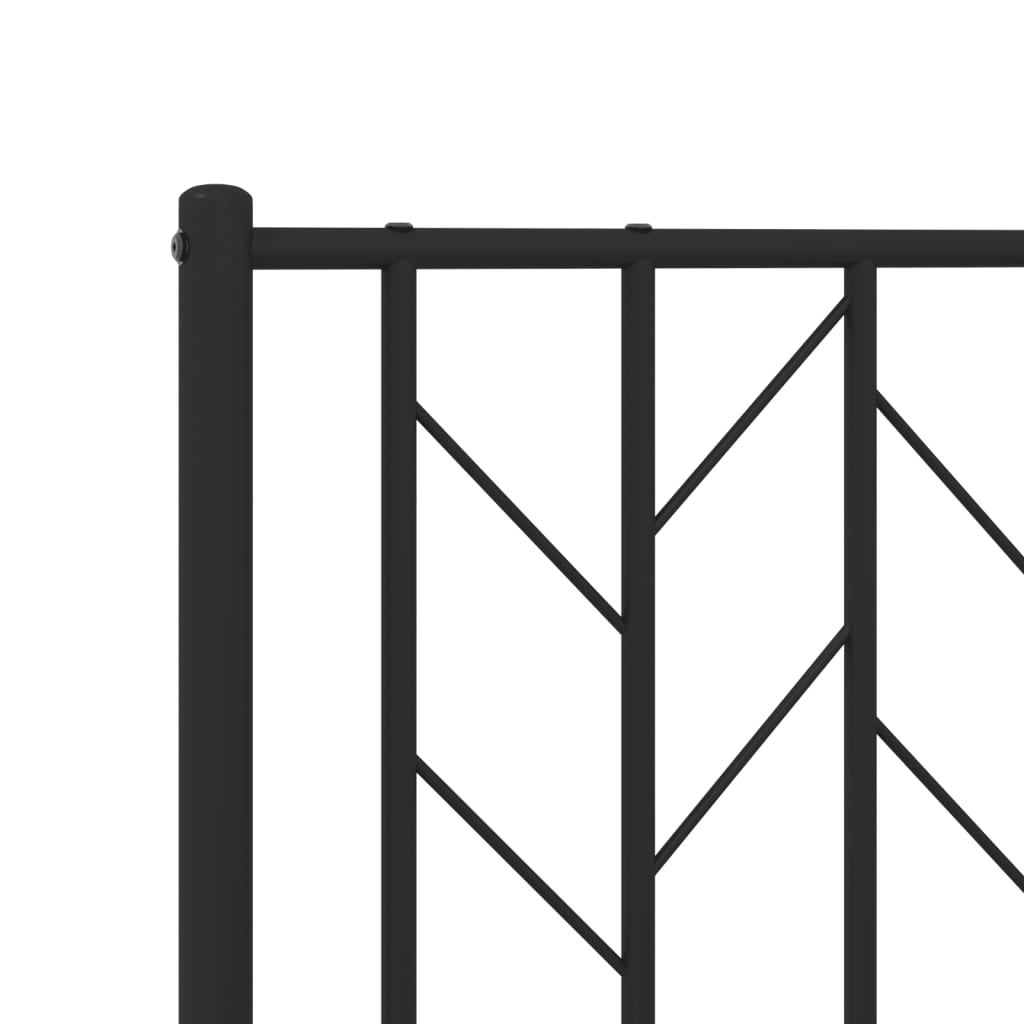 Metal Bed Frame Without Mattress With Footboard 90X190Cm