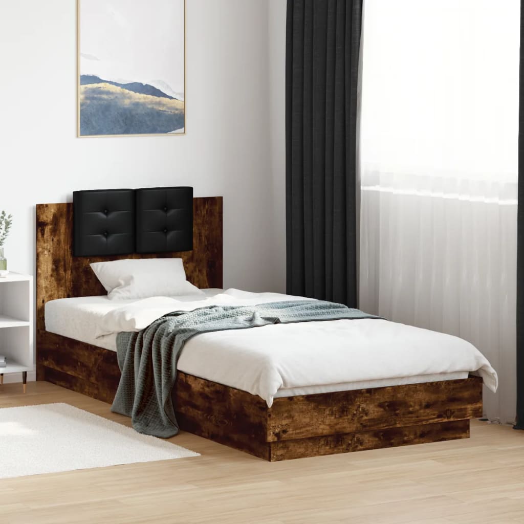 Bed Frame With Headboard Engineered Wood