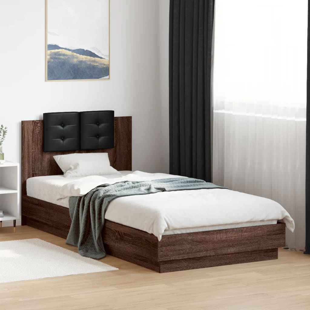 Bed Frame With Headboard Engineered Wood