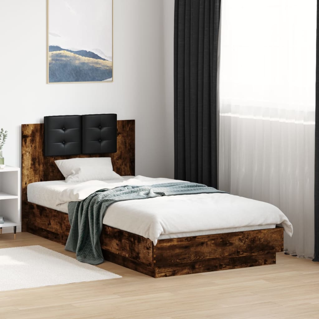 Bed Frame With Headboard Engineered Wood