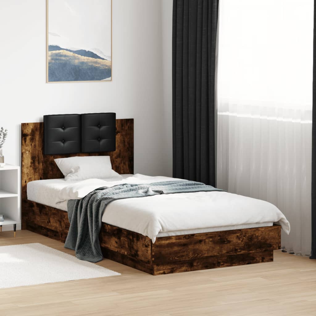 Bed Frame With Headboard Engineered Wood