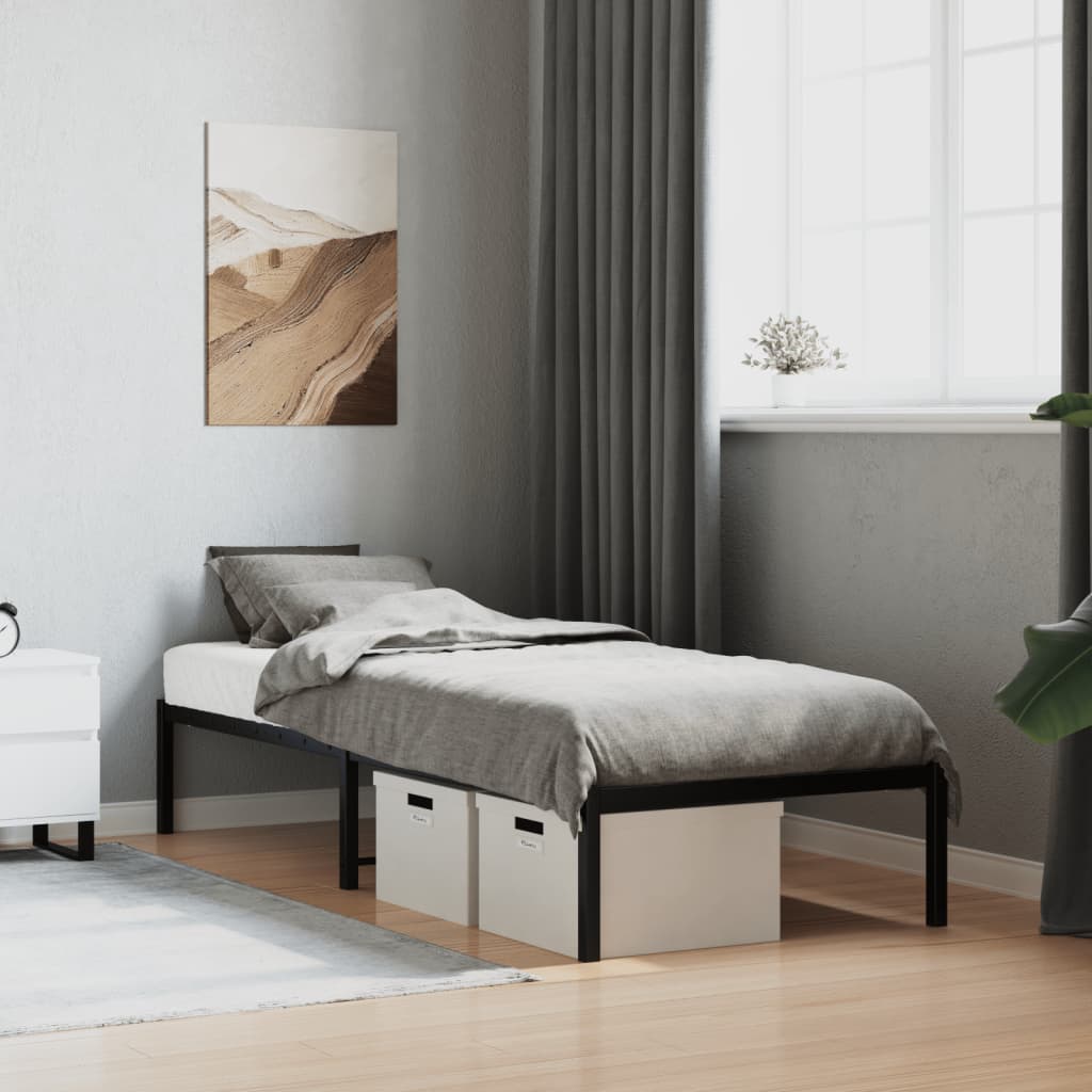 Metal Bed Frame Without Mattress 193X203Cm