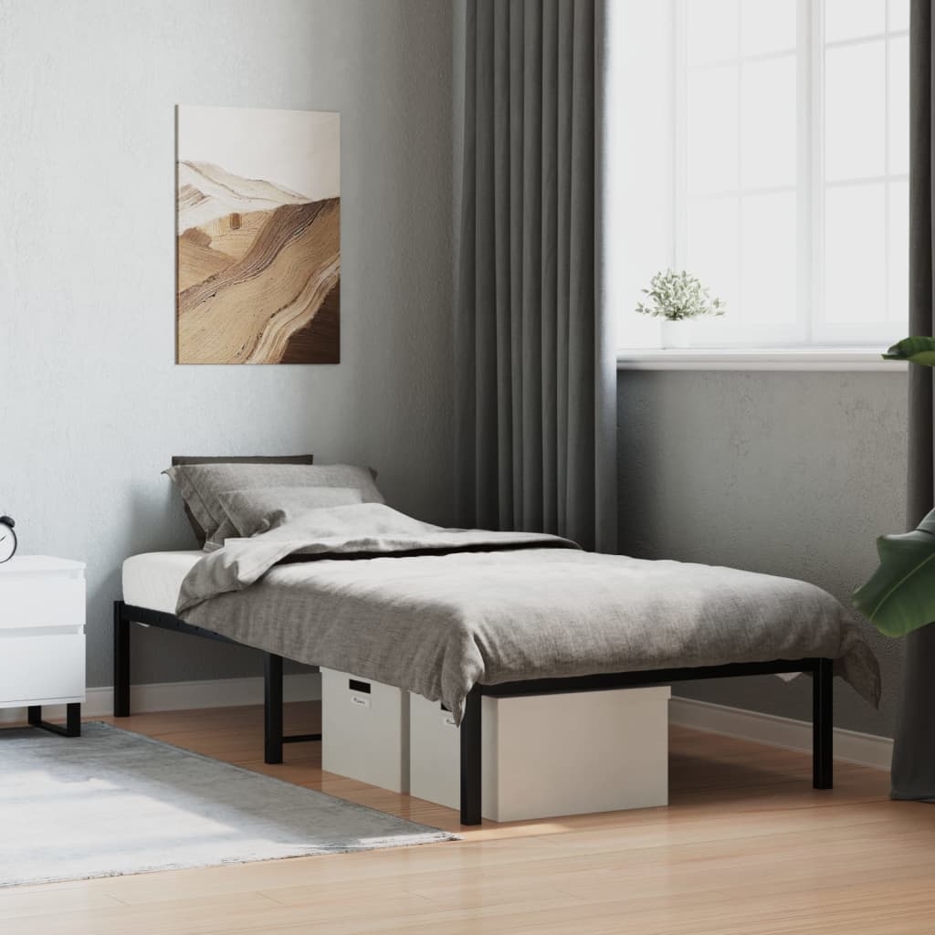 Metal Bed Frame Without Mattress 193X203Cm