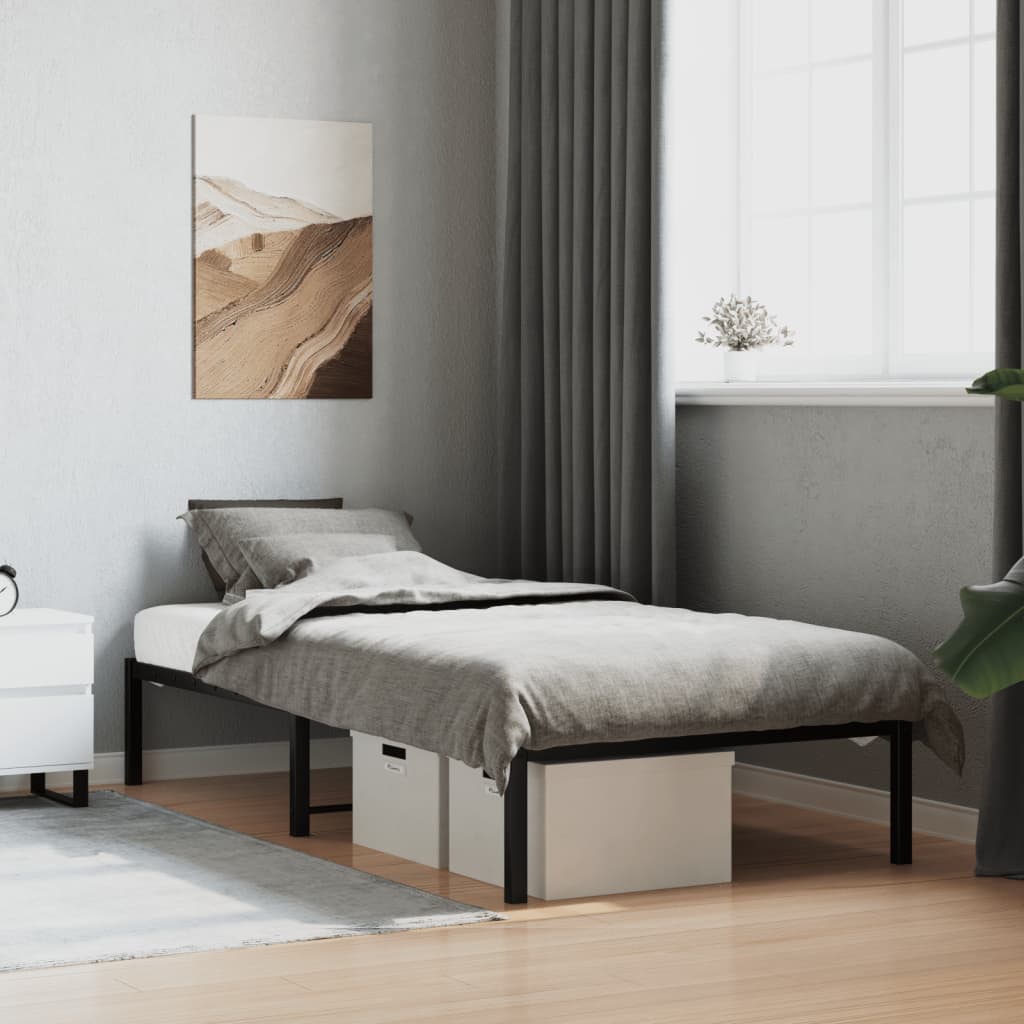 Metal Bed Frame Without Mattress 193X203Cm