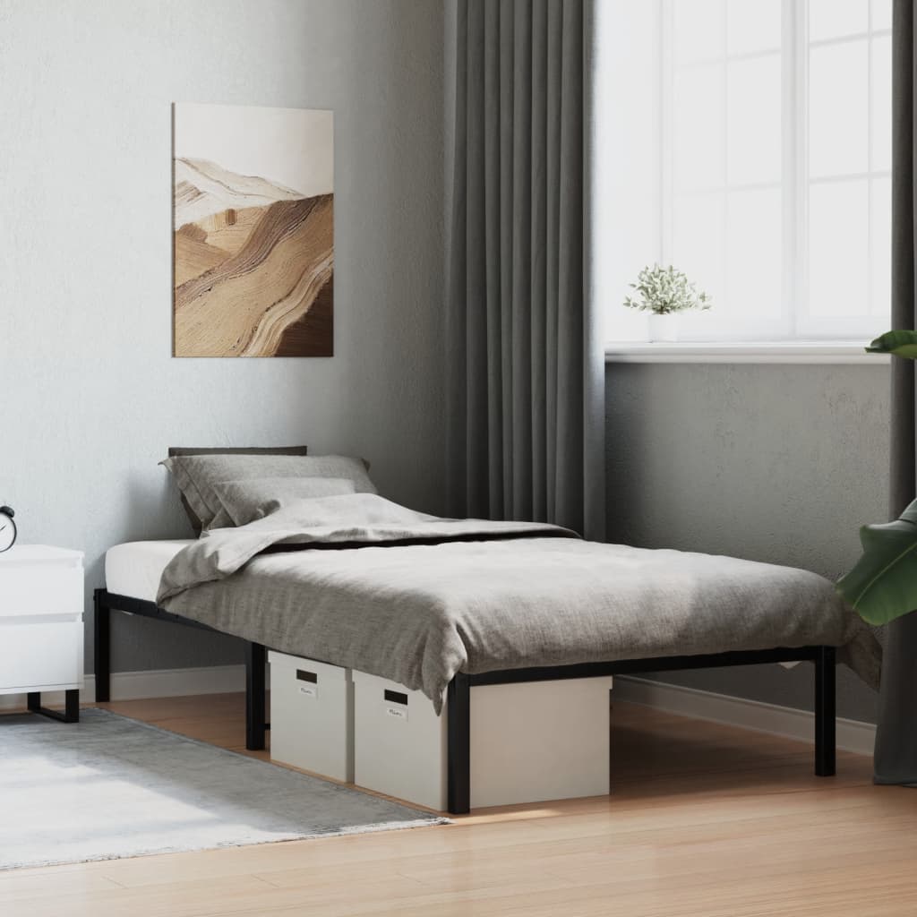 Metal Bed Frame Without Mattress 193X203Cm