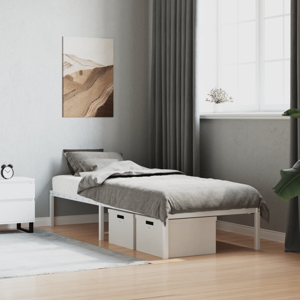 Metal Bed Frame Without Mattress 193X203Cm