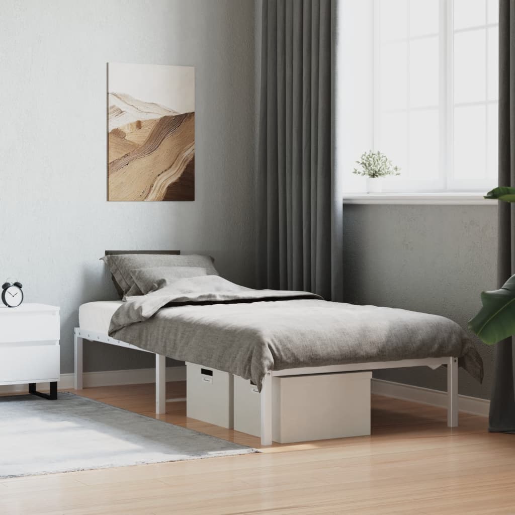 Metal Bed Frame Without Mattress 193X203Cm
