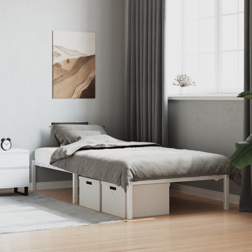 Metal Bed Frame Without Mattress 193X203Cm