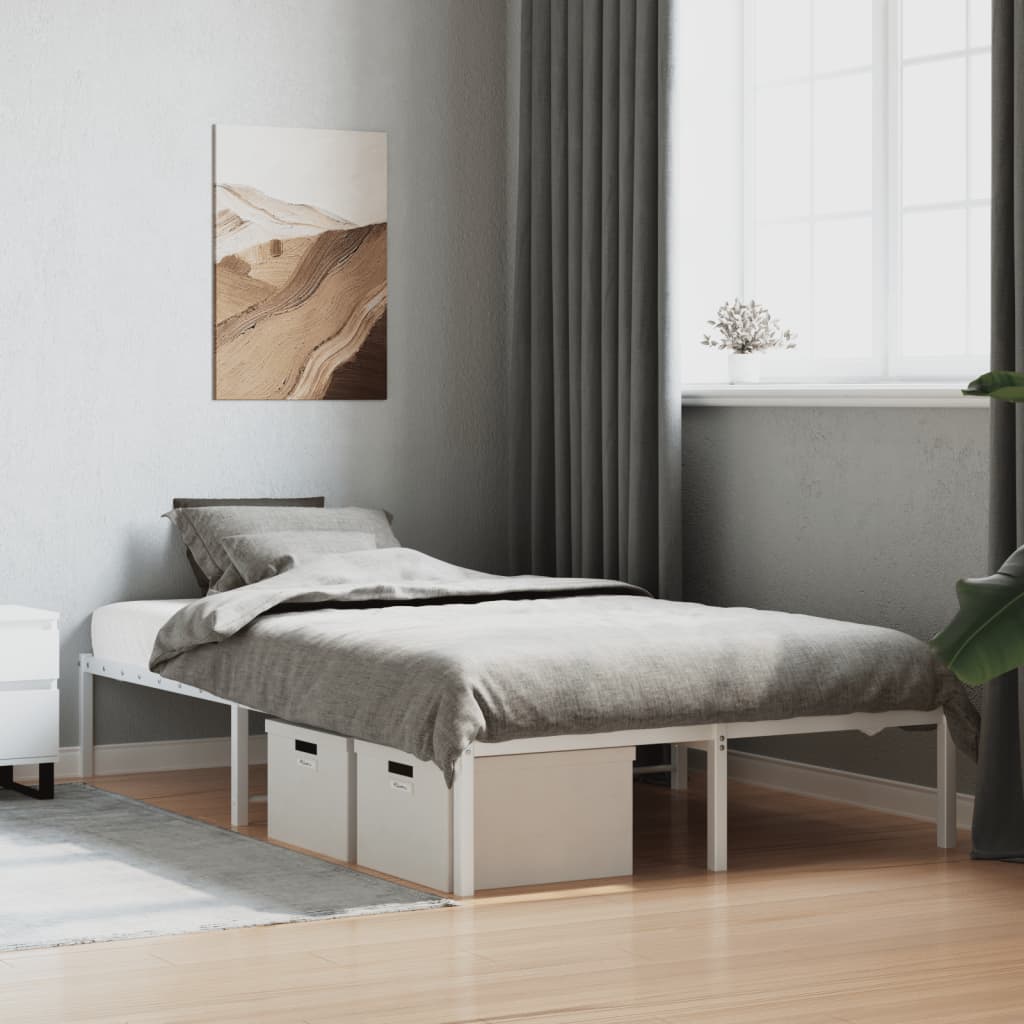 Metal Bed Frame Without Mattress 193X203Cm