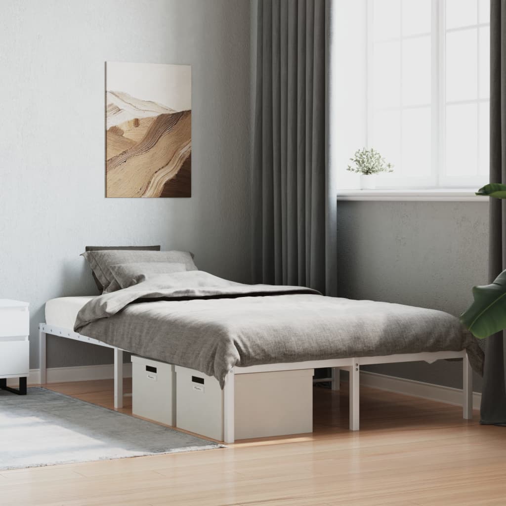 Metal Bed Frame Without Mattress 193X203Cm