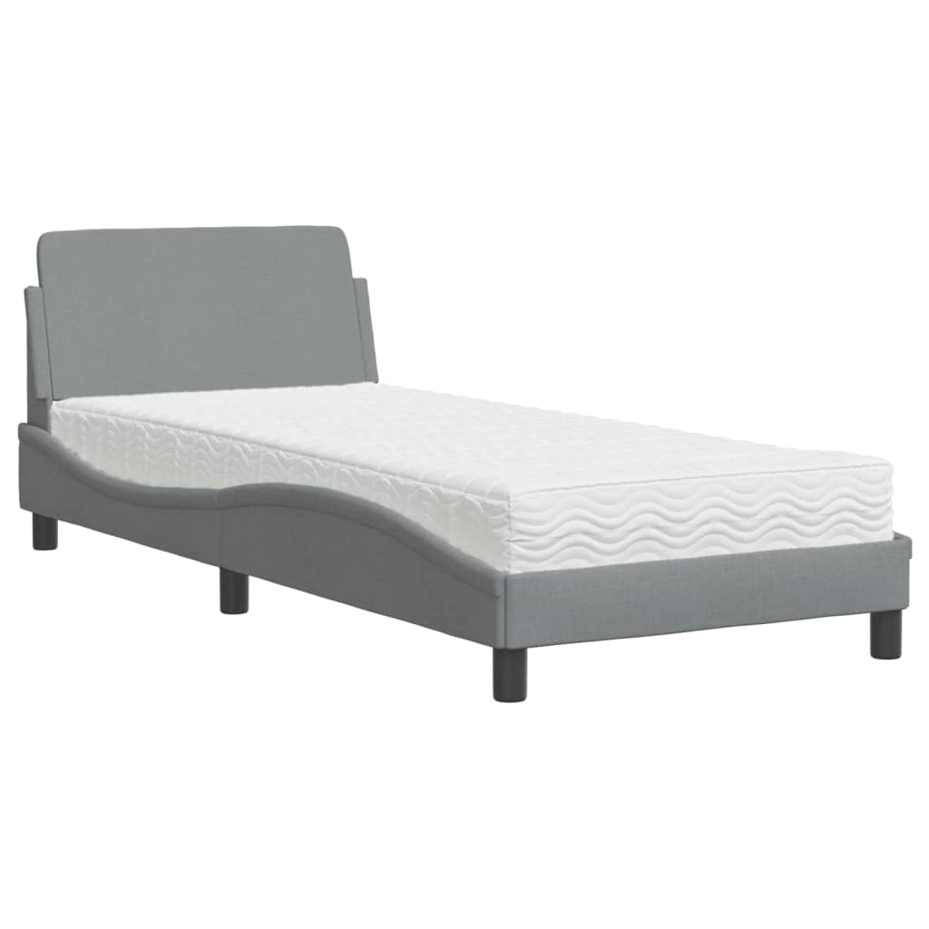 Bed With Mattress "Dover" Single Fabric