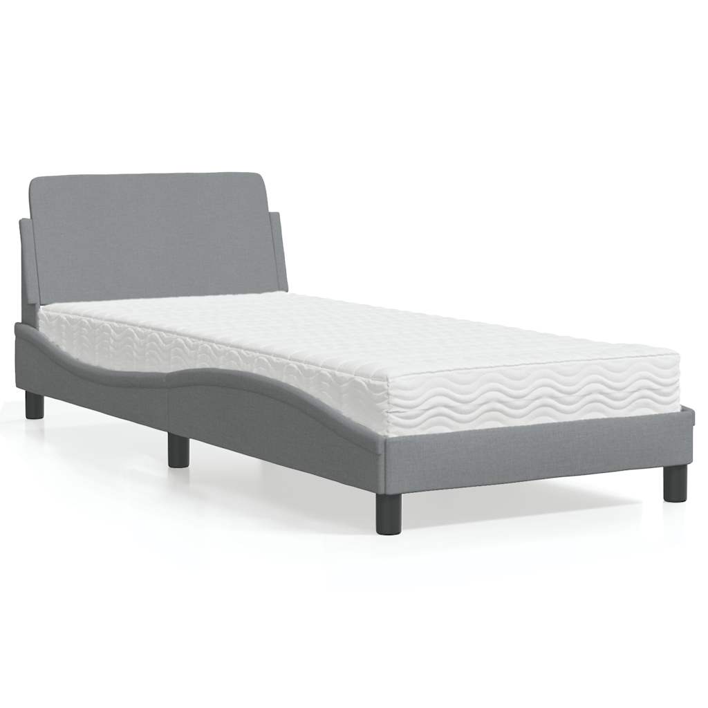 Bed With Mattress "Dover" Single Fabric