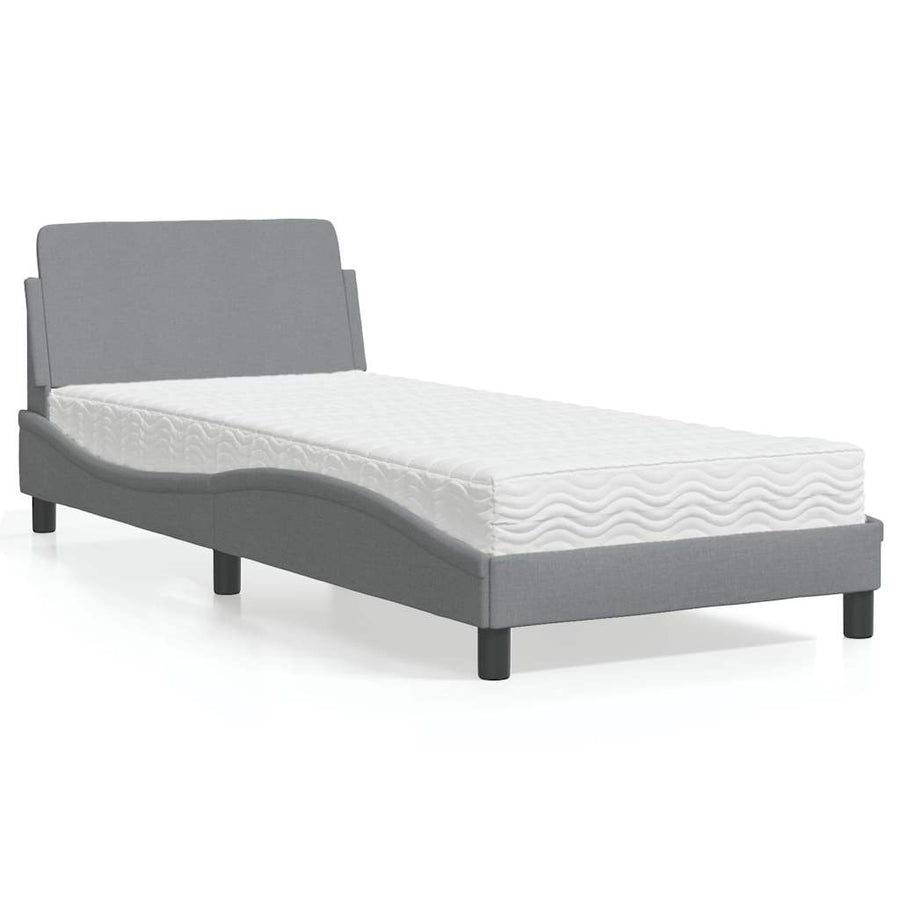 Bed With Mattress "Dover" Single Fabric