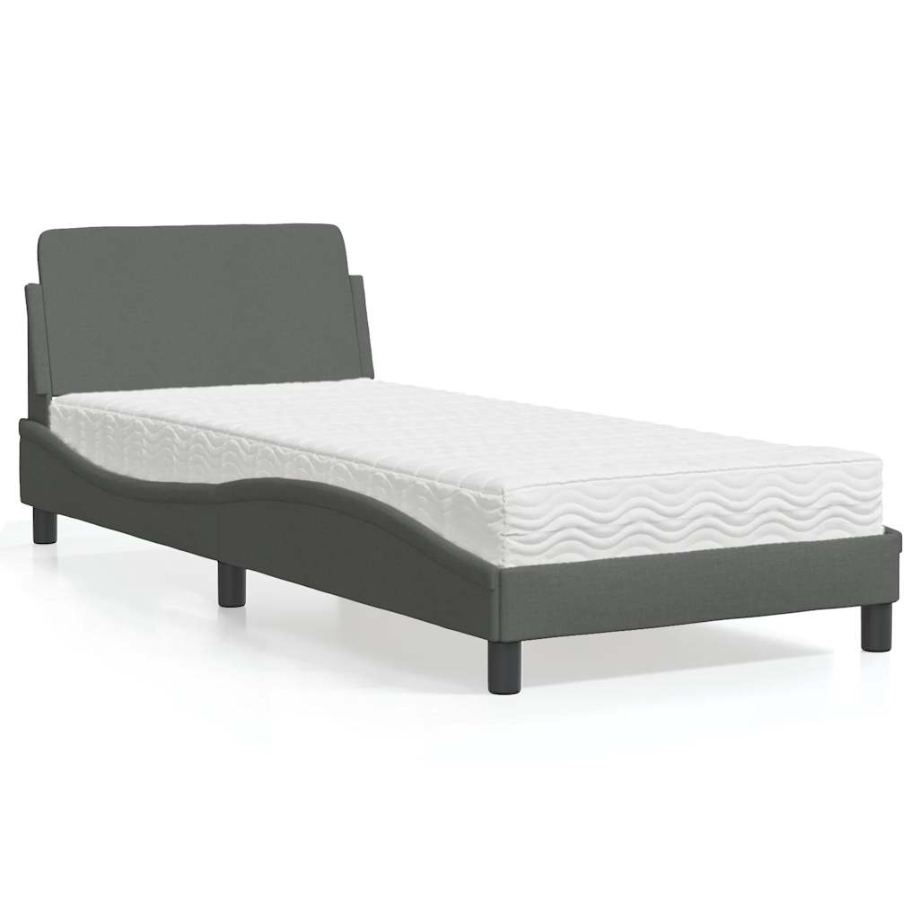 Bed With Mattress "Dover" Single Fabric