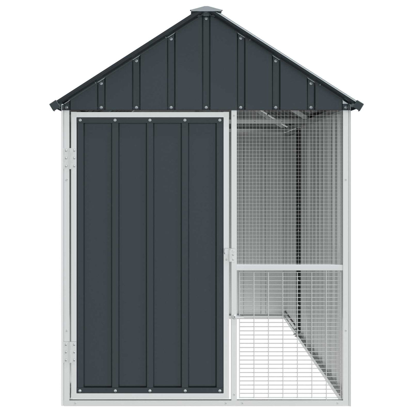 Bird Cage Anthracite 215 X 112 X 141 Cm Galvanised Steel
