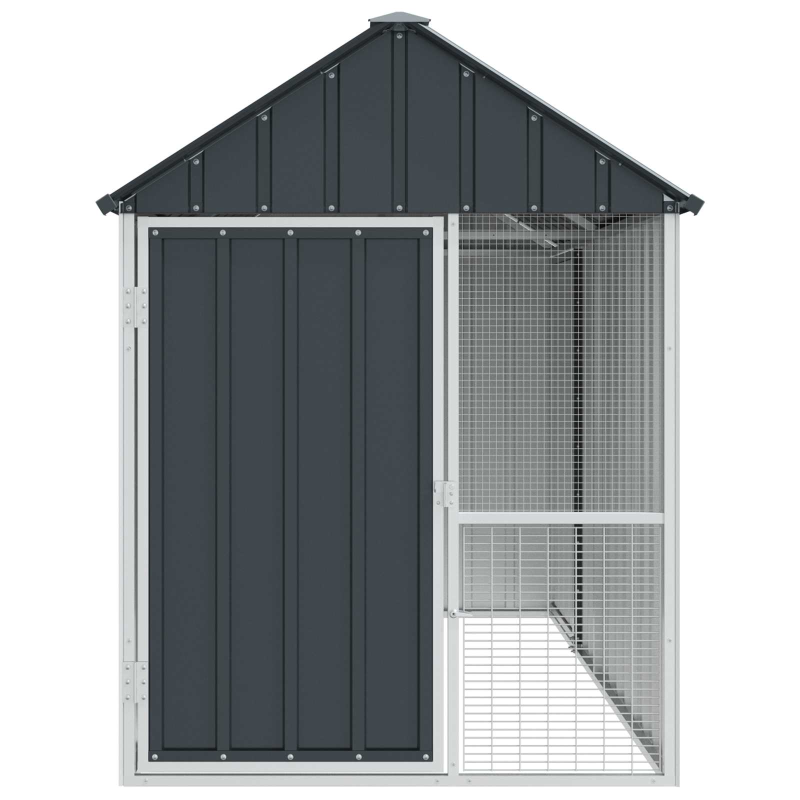 Bird Cage Anthracite 215 X 112 X 141 Cm Galvanised Steel