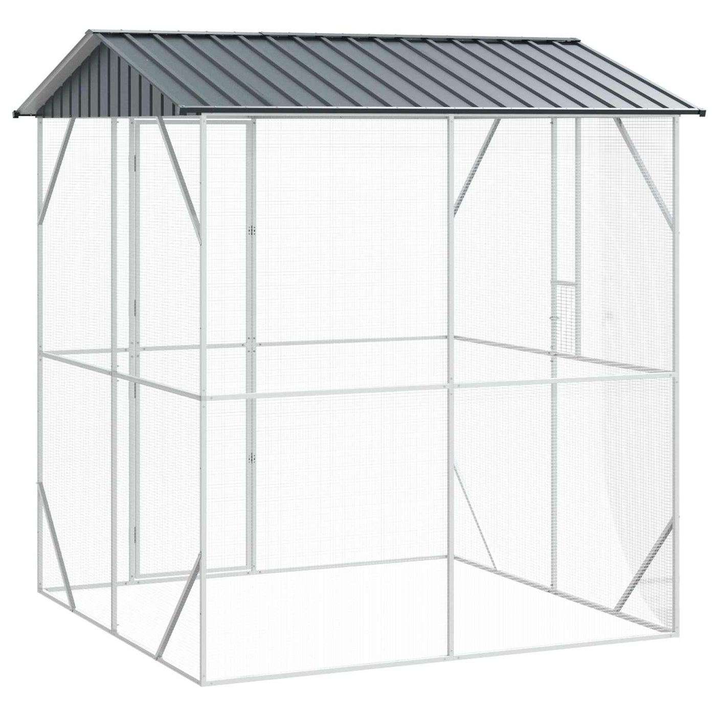 Bird Cage Anthracite 215 X 208 X 247 Cm Galvanised Steel
