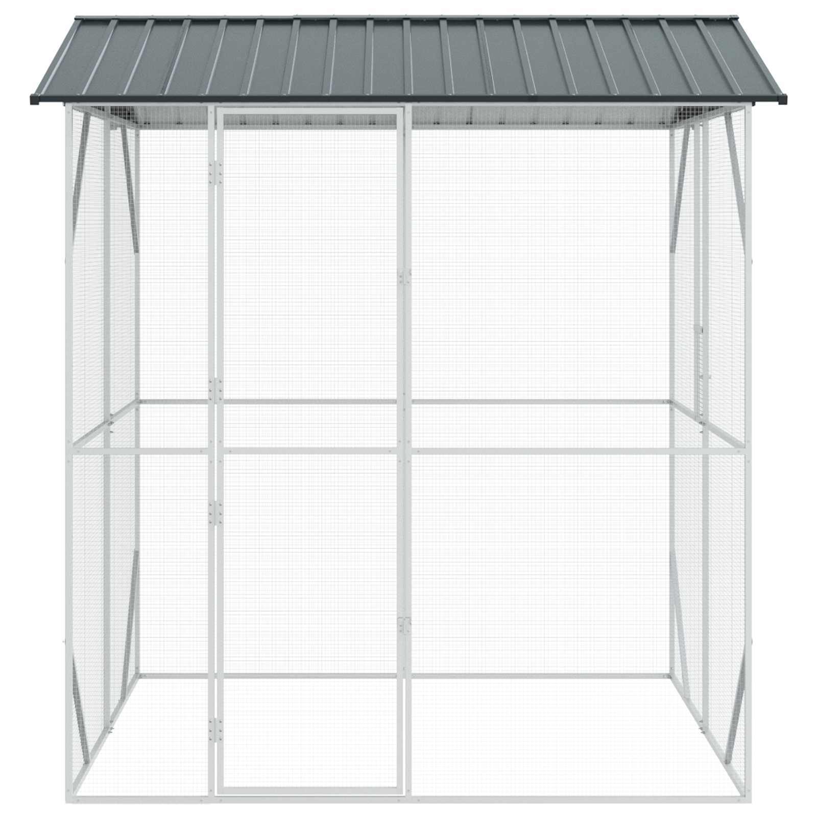 Bird Cage Anthracite 215 X 208 X 247 Cm Galvanised Steel