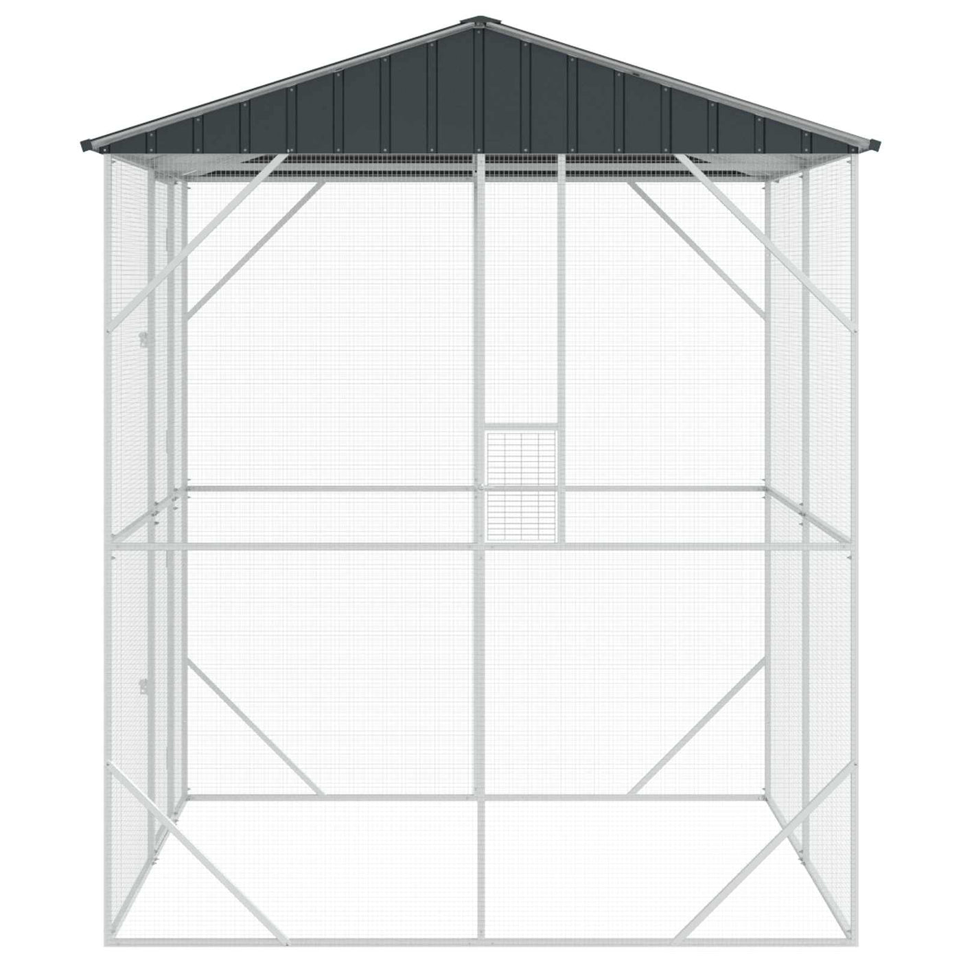 Bird Cage Anthracite 215 X 208 X 247 Cm Galvanised Steel