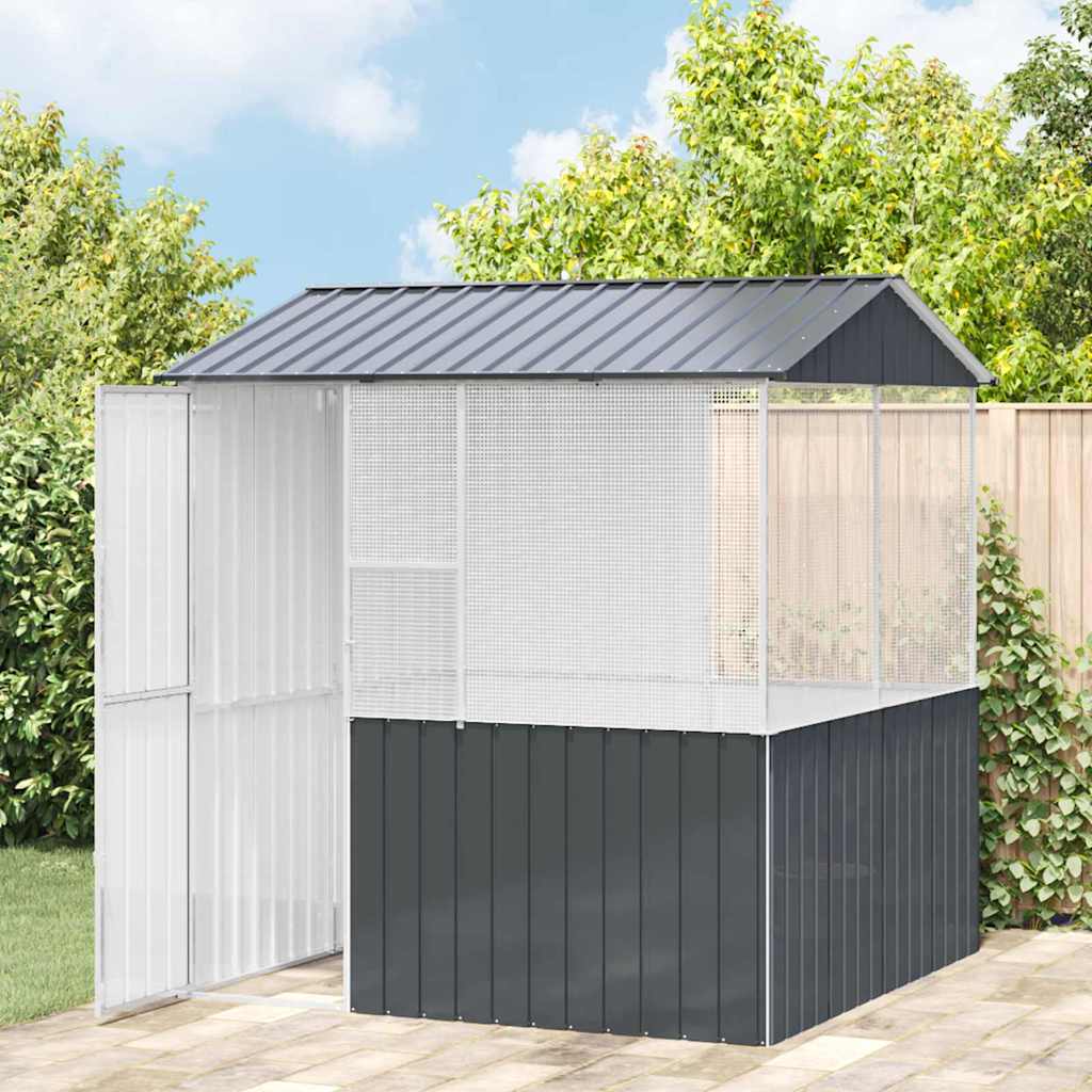 Bird Cage Anthracite 215 X 209 X 230 Cm Galvanised Steel