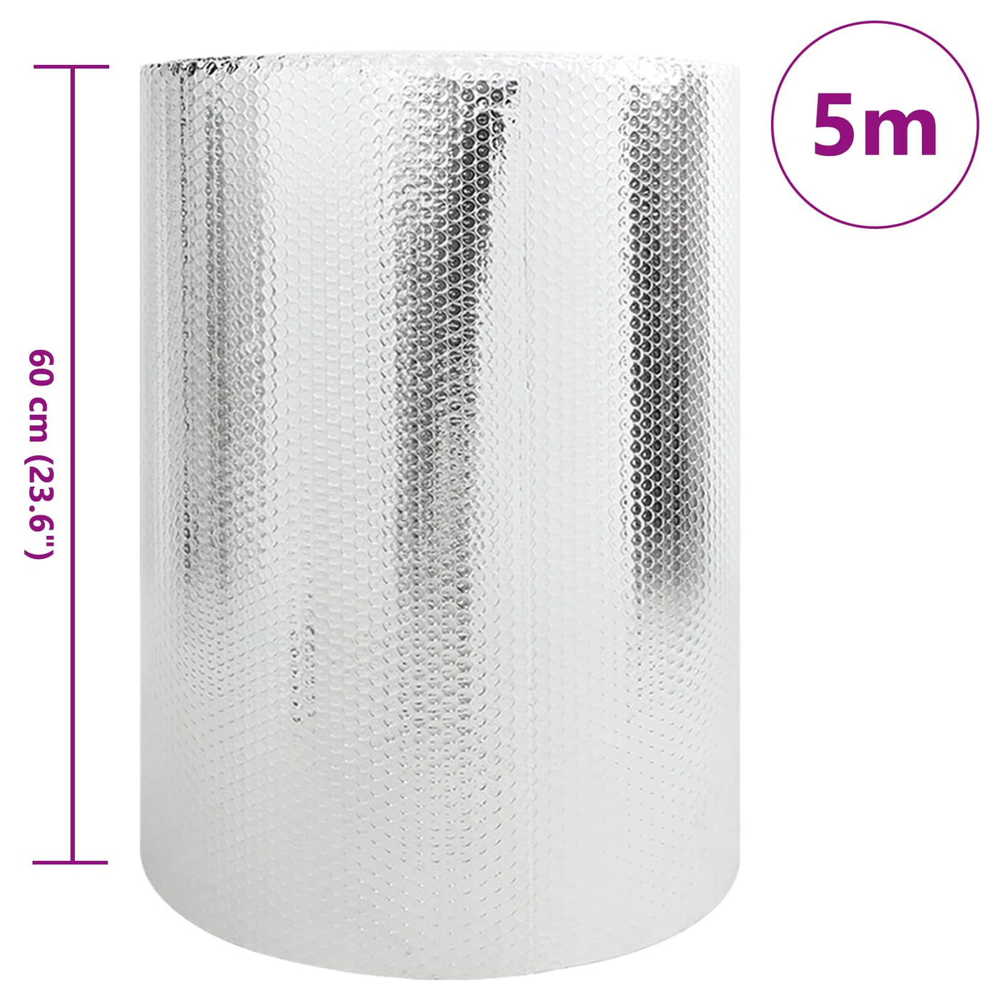 Radiator Heat Reflector Silver 5 X 0.6 M Polyethylene
