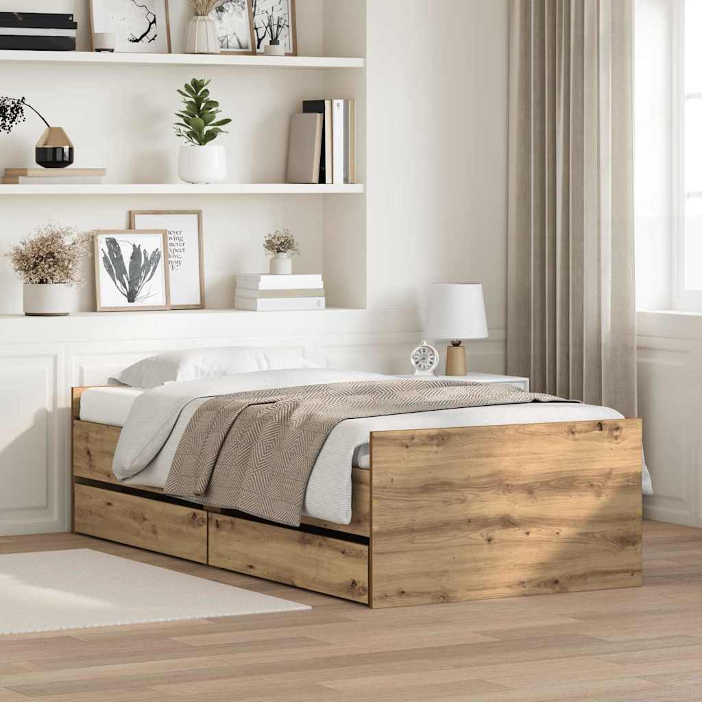 Bed Frame With Drawers Without Mattress