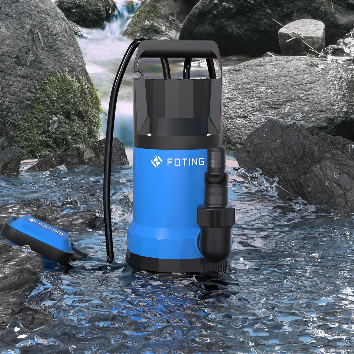 Submersible Water Pump 1000W 17600L/H Float Switch Sump Pump FOTING Electric
