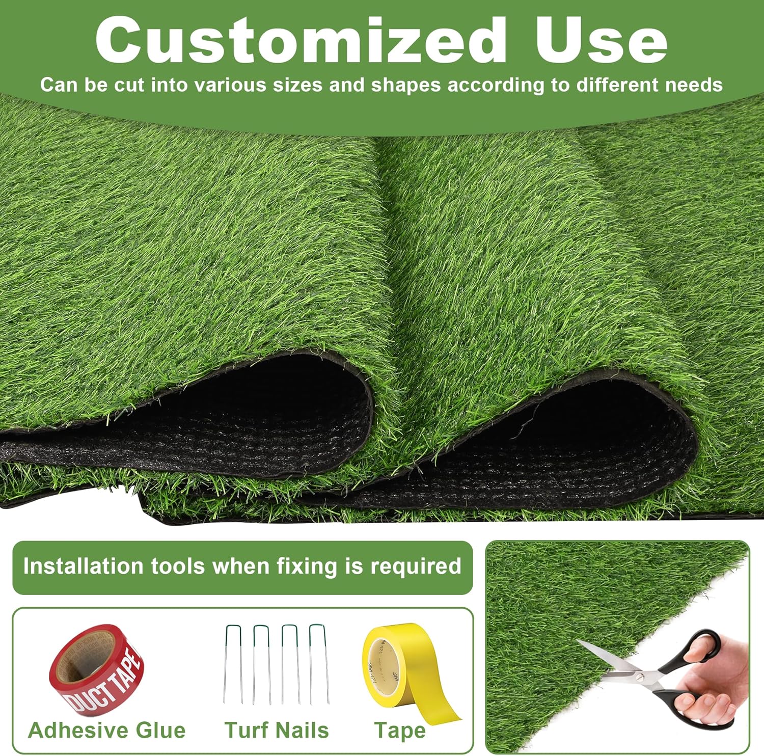 Artificial Grass Rug 1x10M 30mm Astro Turf Lawn Mat Nisorpa