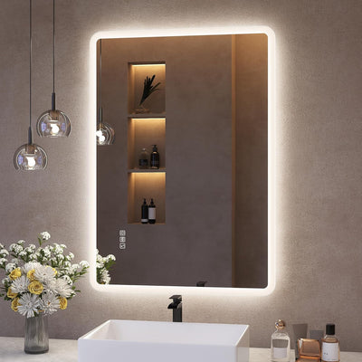 Bluetooth Bathroom LED Mirror 500x700 Anti Fog Dimmable S'bagno