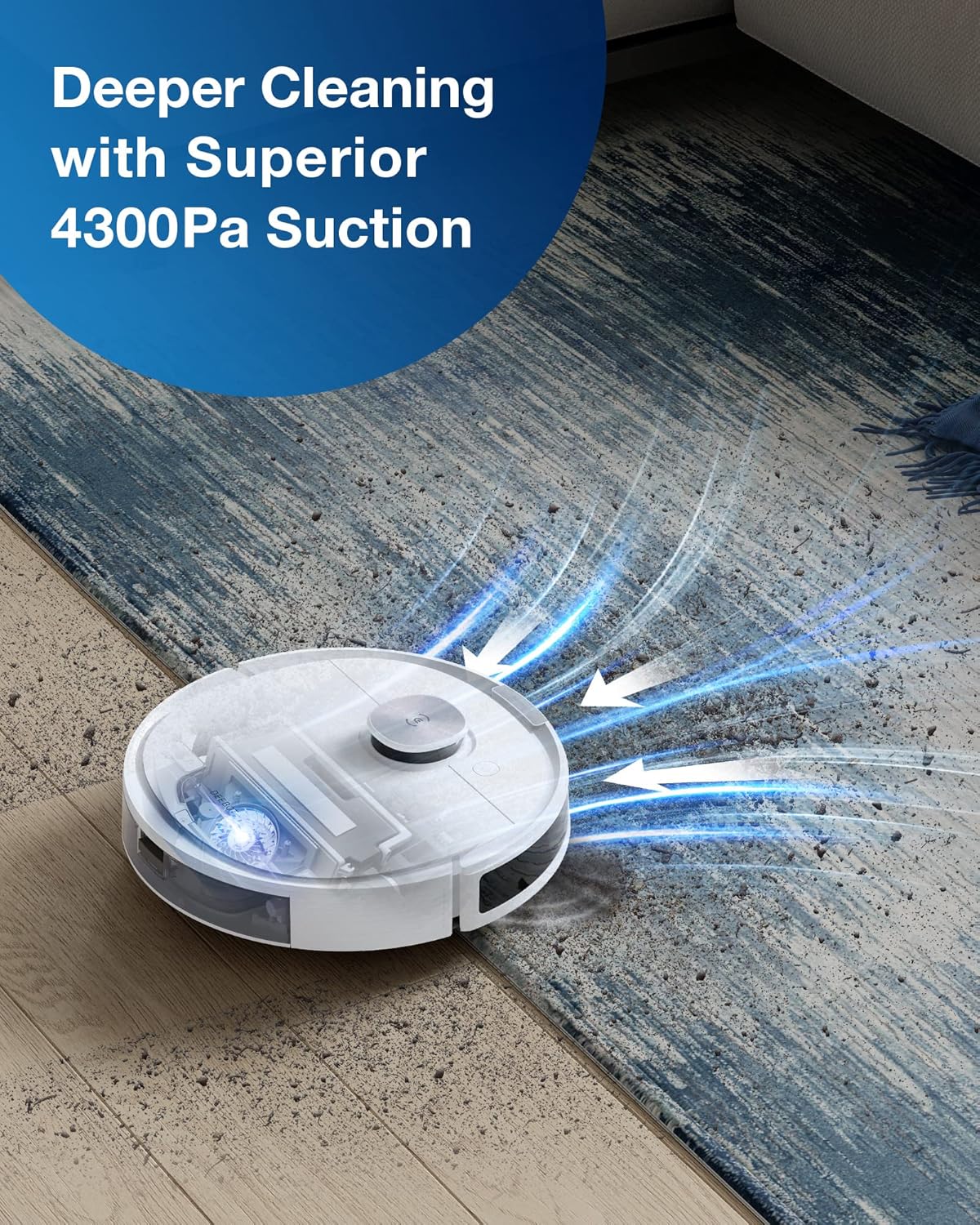 Robot Vacuum Cleaner Mop 4300Pa TrueMapping 2.0 ECOVACS DEEBOT N10