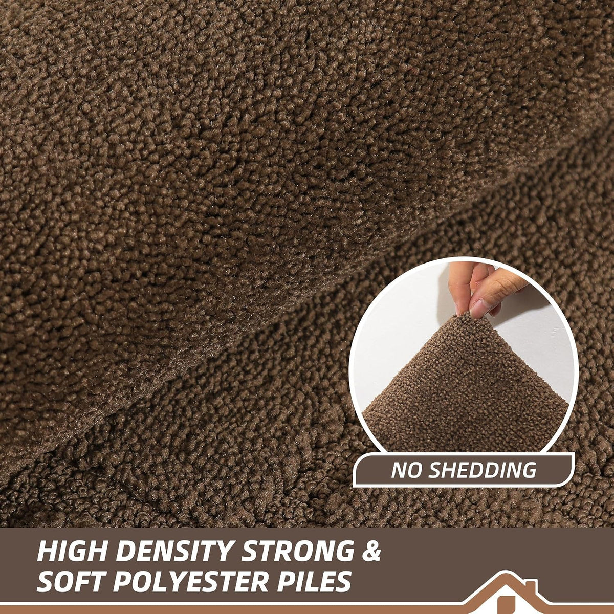 Indoor Door Mat 90x150cm Non Slip Washable Dirt Trapper Brown BEQHAUSE Entrance