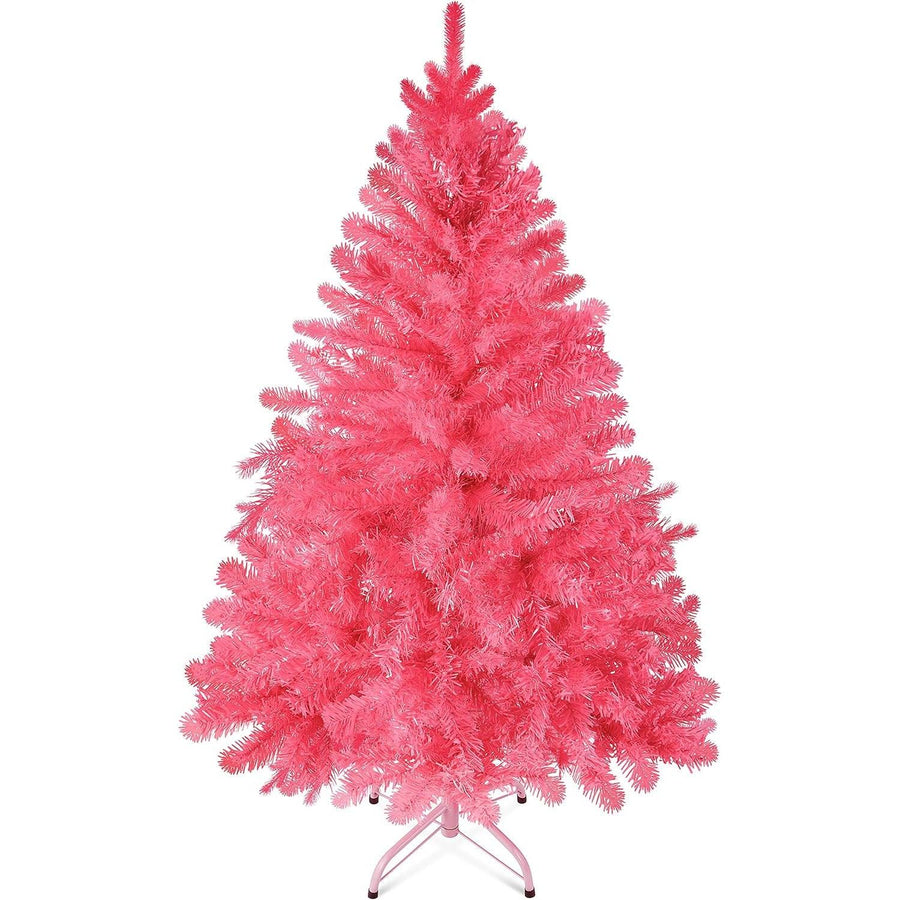 Small Christmas Tree Pink Artificial Canadian Fir - 1.2M (320 Tips) - Massive Discounts