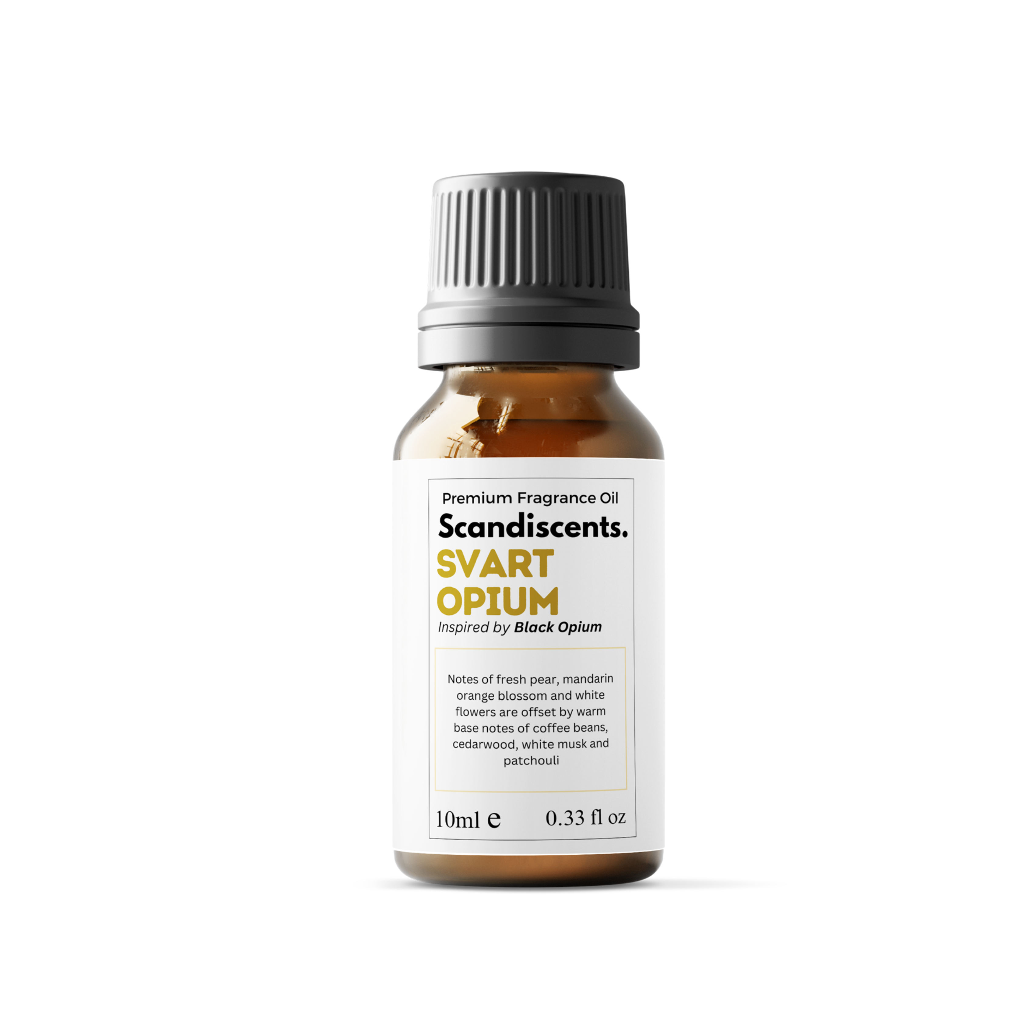 Scandiscentscs fragrance oil bottle on a white background