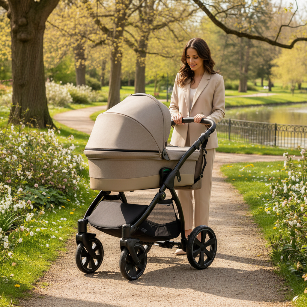 3 in 1 Travel System Pram Pushchair Carrycot Car Seat Noordi Sole Go 3in1
