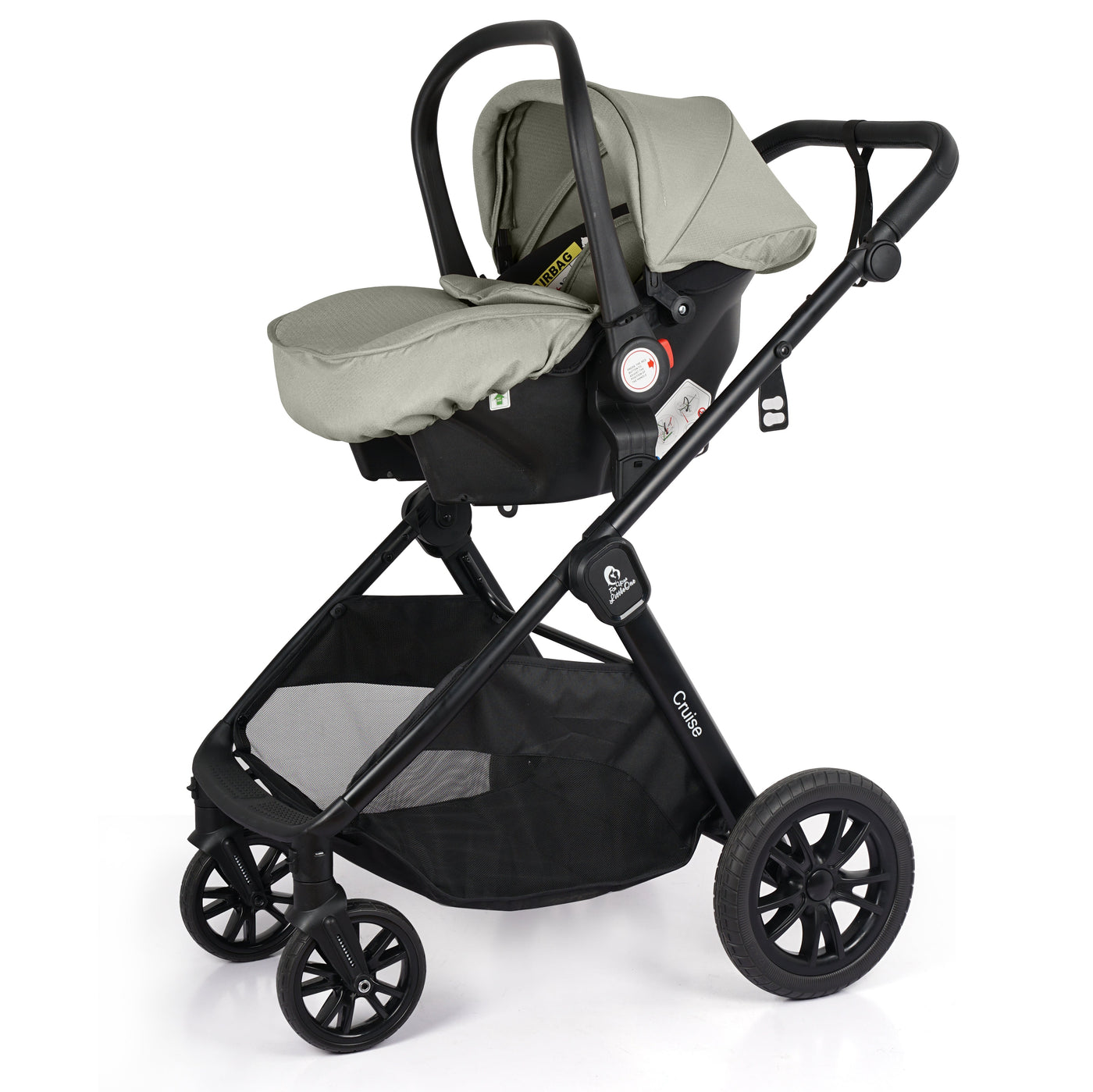 3 in 1 Travel System with Car Seat Pebble Sage Foryourlittleone