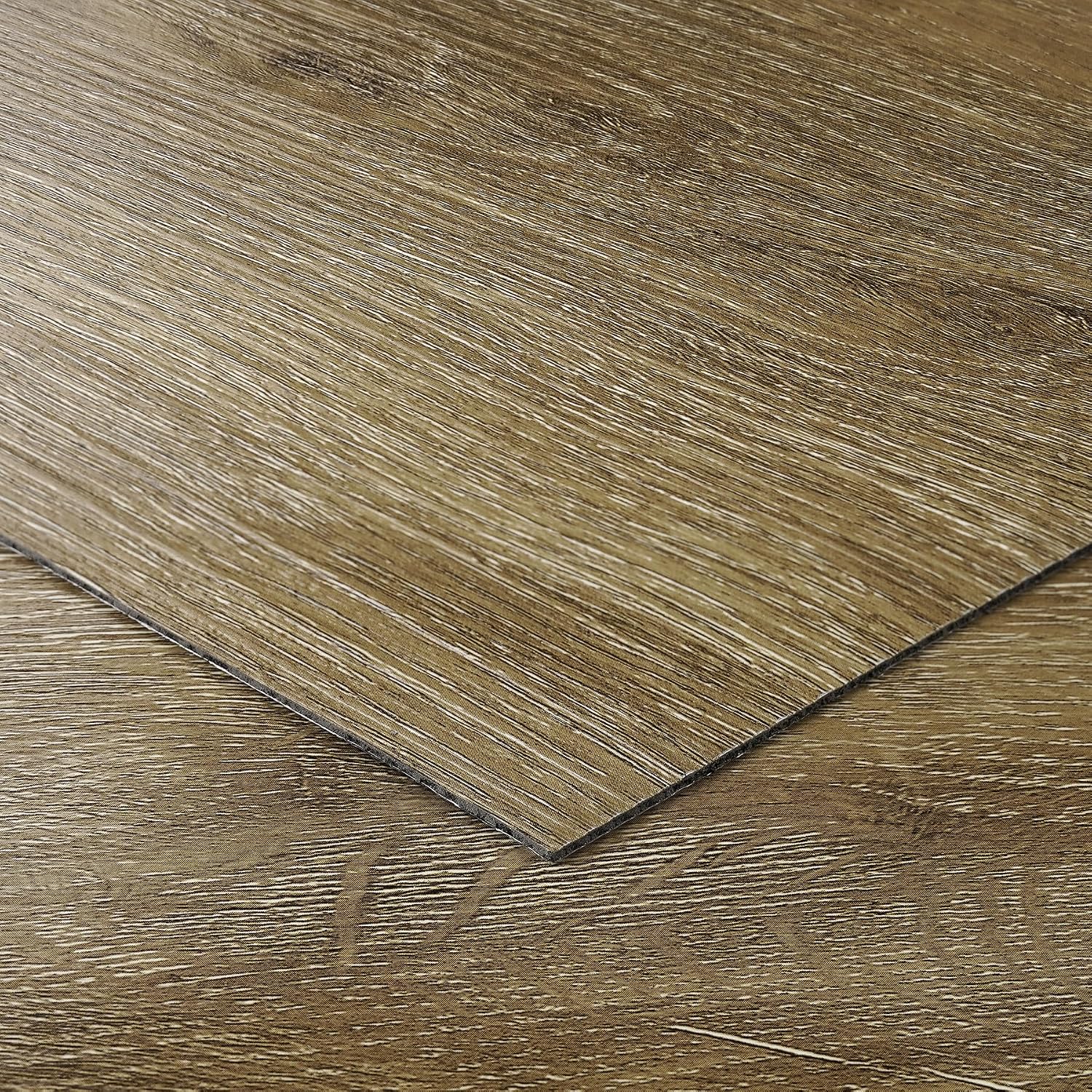 Peel Stick Vinyl Floor Tiles 30x30cm Oak Wood Effect Waterproof 32PCS Livelynine