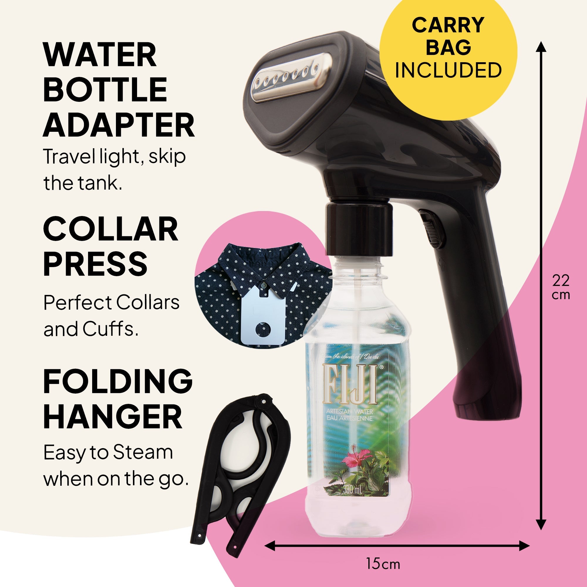 Handheld Clothes Steamer Fast Heat Portable Garment Care F10 Fridja