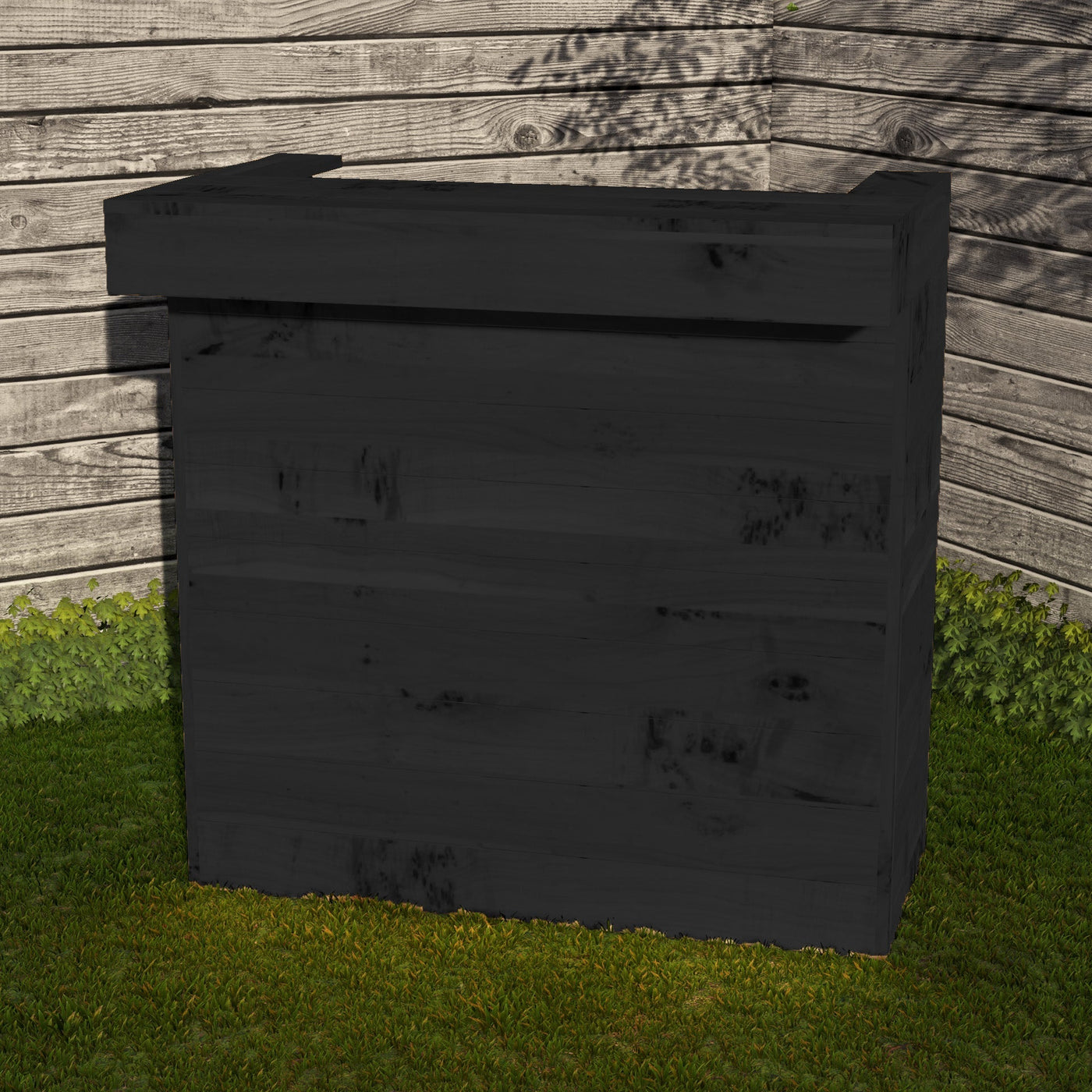 Wooden Pallet Bar 100cm Rustic Outdoor Garden Bar Storage Bars at Home
