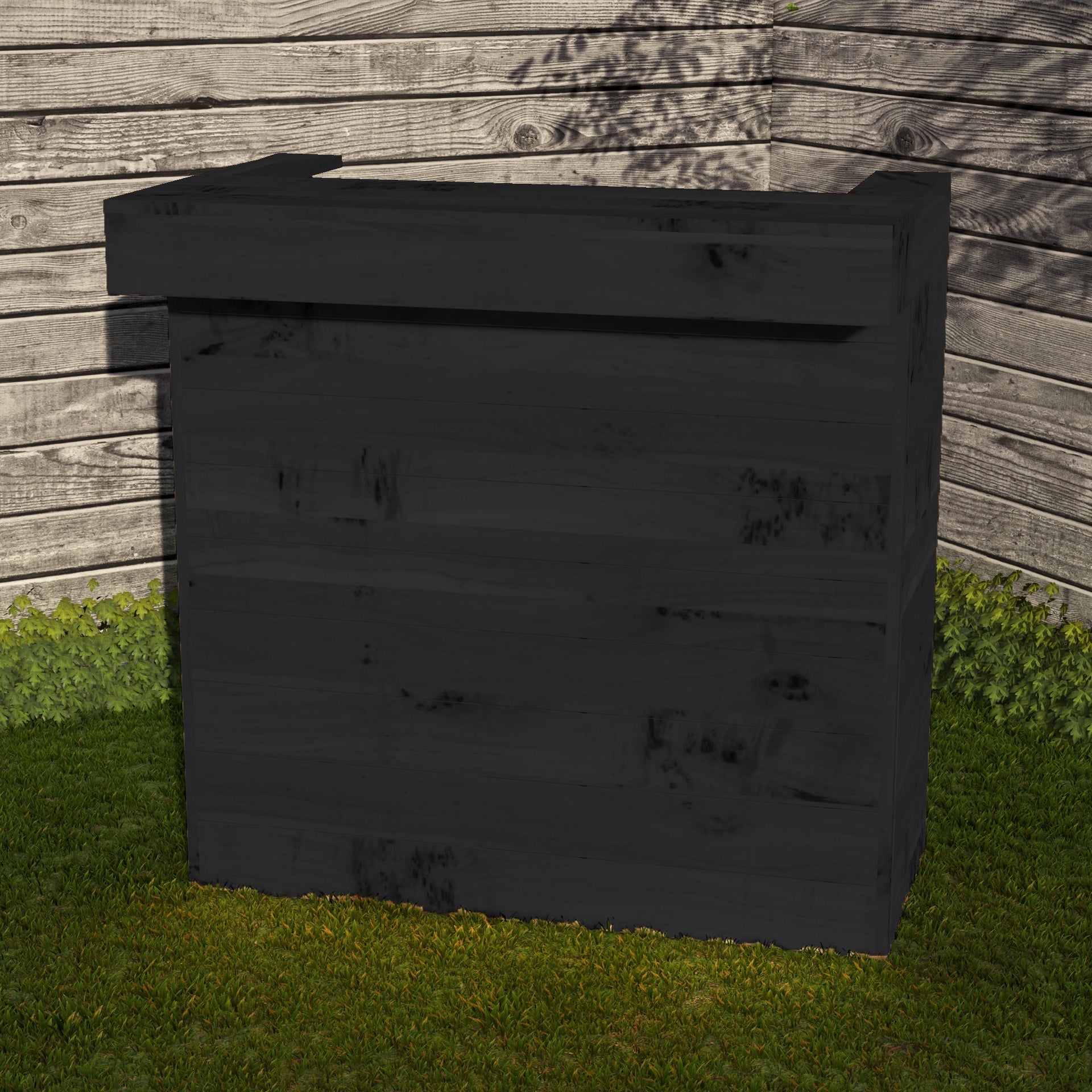 Wooden Pallet Bar 100cm Rustic Outdoor Garden Bar Storage Bars at Home