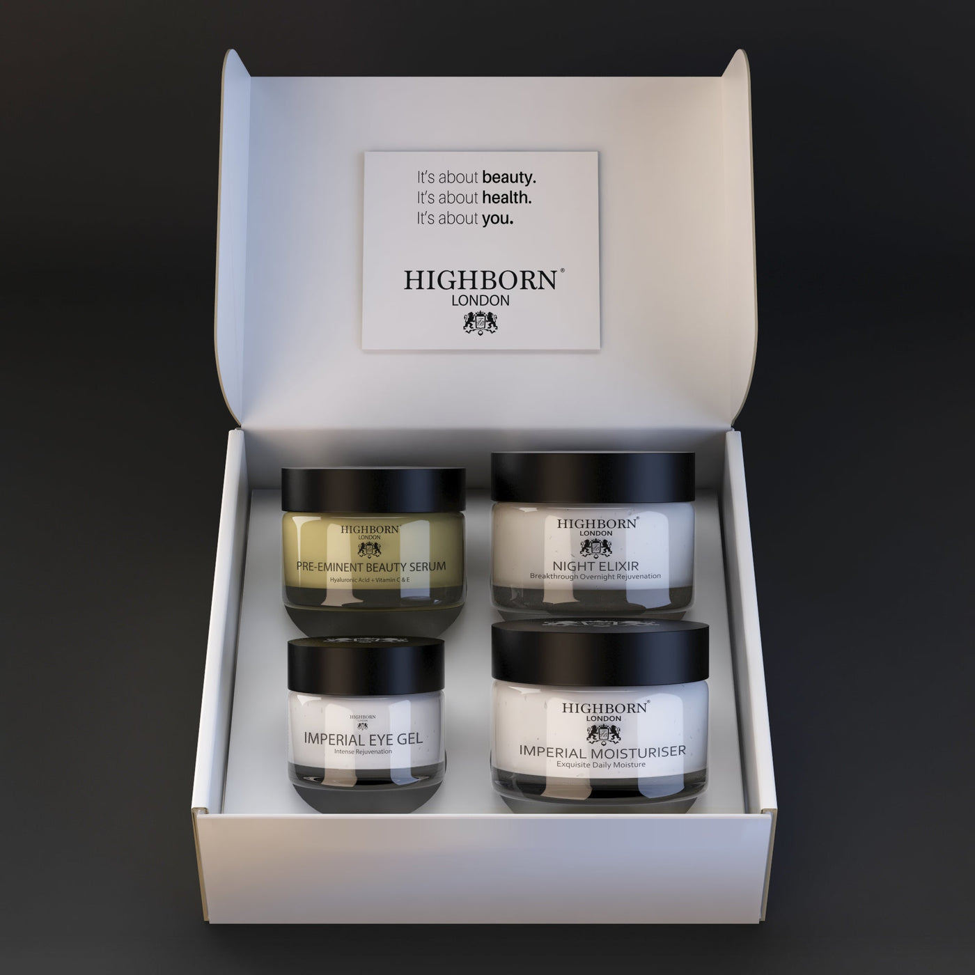 Anti Aging Skincare Set Day Night 4 Phase Moisture Highborn London