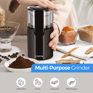 COFFA Multi-Purpose Electric Grinder for Coffee Beans, Spices, Cloves, Cinnamon, and Pepper