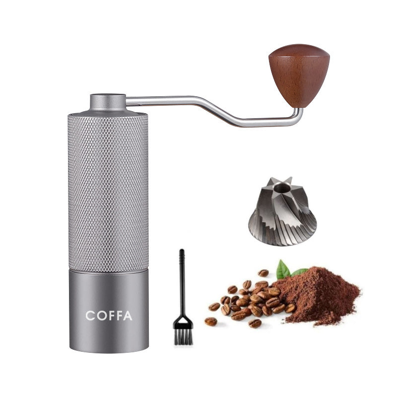 COFFA® Manual Coffee Grinder 25g - Stainless Steel Burr, Adjustable for Espresso