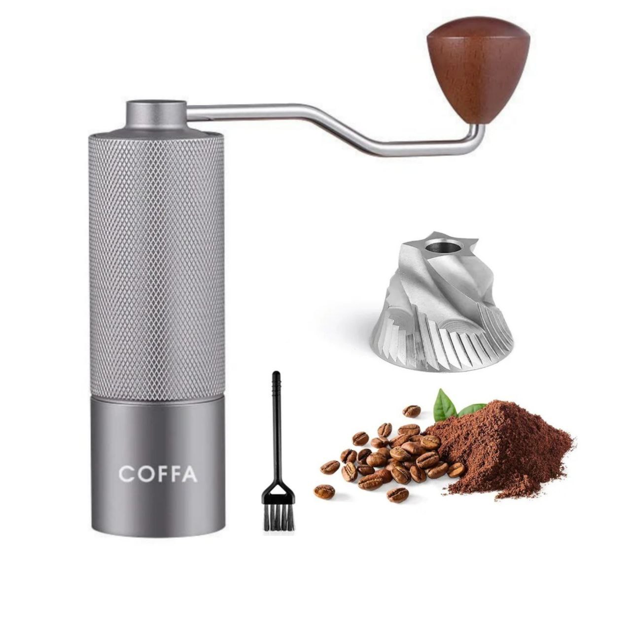 COFFA® Manual Coffee Grinder 25g - Stainless Steel Burr, Adjustable for Espresso - Massive Discounts