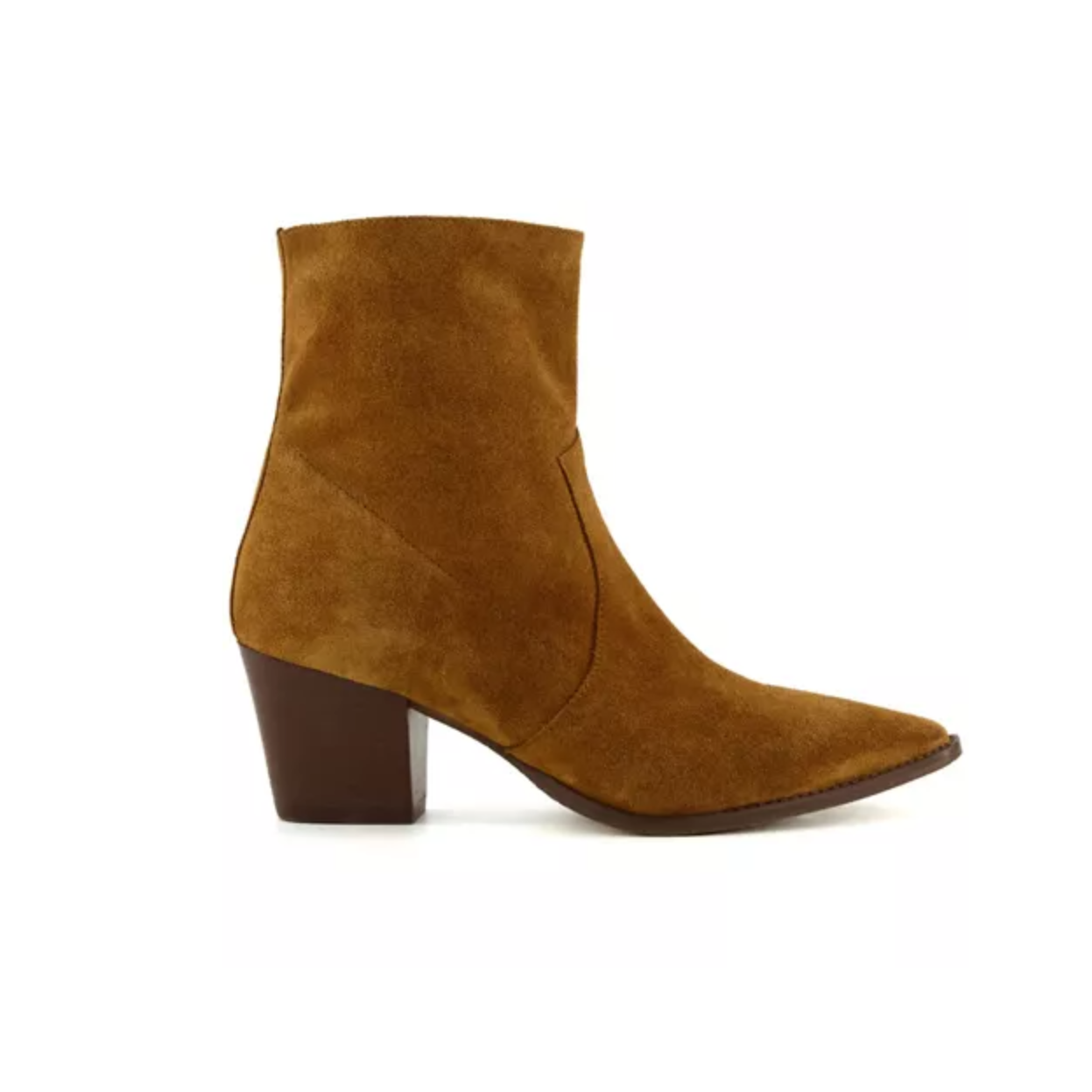 UK 6 Dune London Pastern Tan Suede Western Women’s Low Boots – EU 39