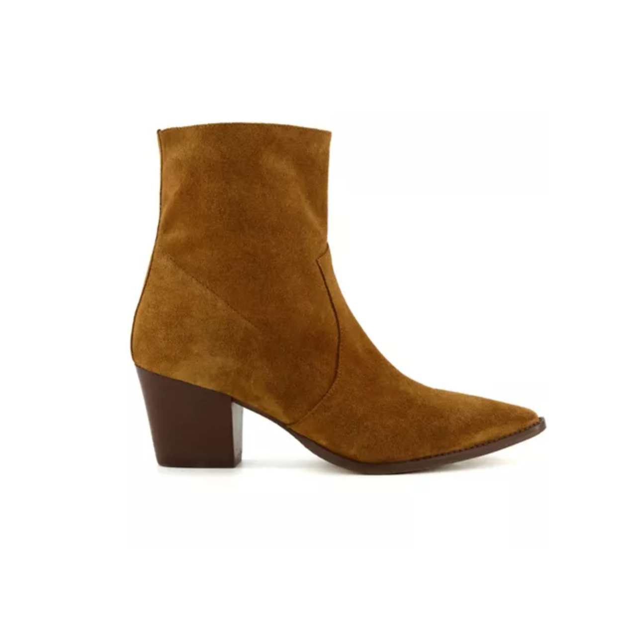 Dune London Pastern Tan Suede Western Low Boots UK 6 / EU 39