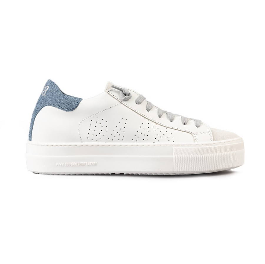 UK 4 Sneakers P448 Leather Thea Trainer for Womens, Size EU 37