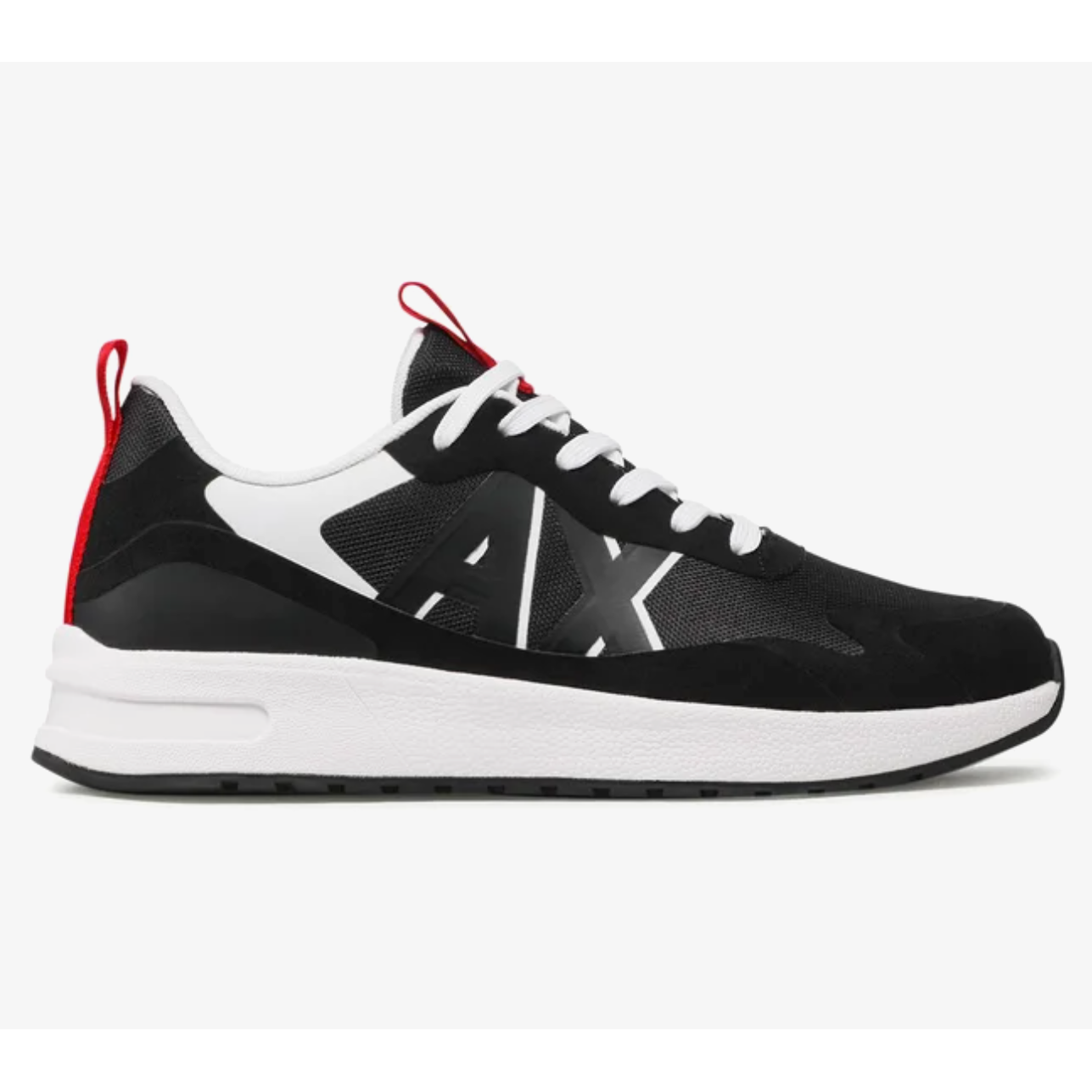 Armani Exchange Men Sneakers XUX114 XV514 Schwarz, Shoes UK 12/EU 45