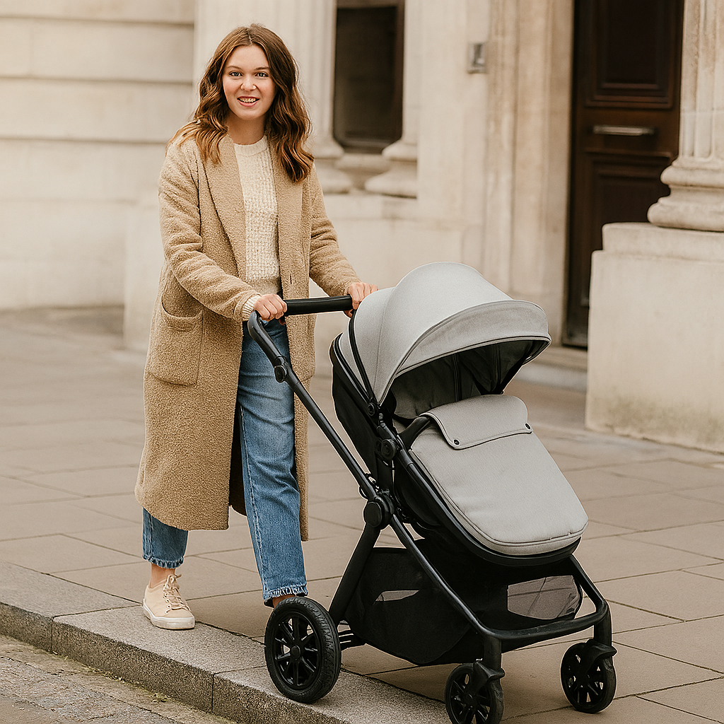 3 in 1 Travel System with Car Seat Pebble Sage Foryourlittleone